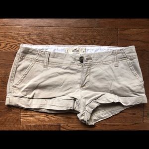 2/$20 Hollister khaki shorts - Size 3, w26